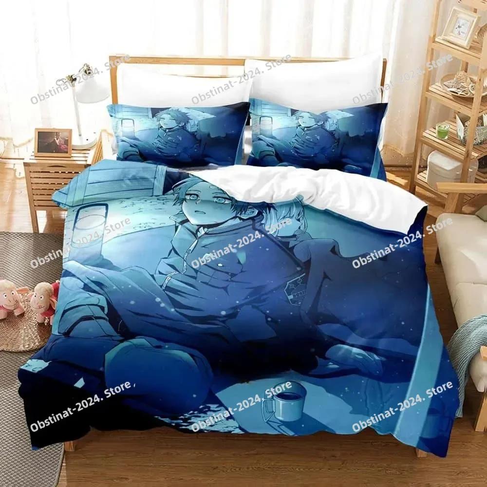 3D Anime World Trigger Bedding Set Printed With Pillowcase Bed Duvet Cover Soft Single Double Queen Super King Size Home Textile