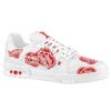 Louis Vuitton X Nigo Trainers 'White With Red Logo Hearts' 1A9JAD