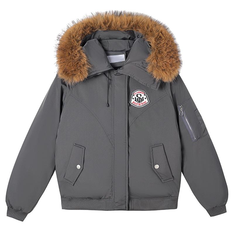 Fashion Women's Winter Jackets Hooded Faux Fur Collar Casual Parka Female Long Sleeve Warm Coat