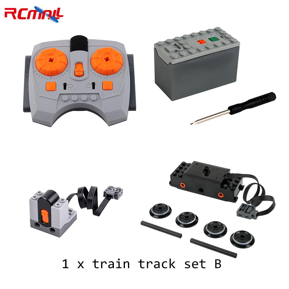 Klocki MOC Symulacja Rozpylacz Nebulizator Części Wydechowe Tor Kolejowy Silnik Odbiornik Kontrolera IR Seria Mould King Silnik