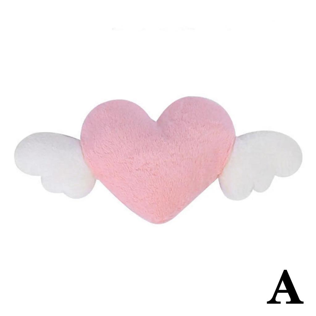 Heart-Shaped Car Headrest Plush Love Neck Pillow Seat Back Pillow Car Cushion Support Accessories Lumbar Decor Universal