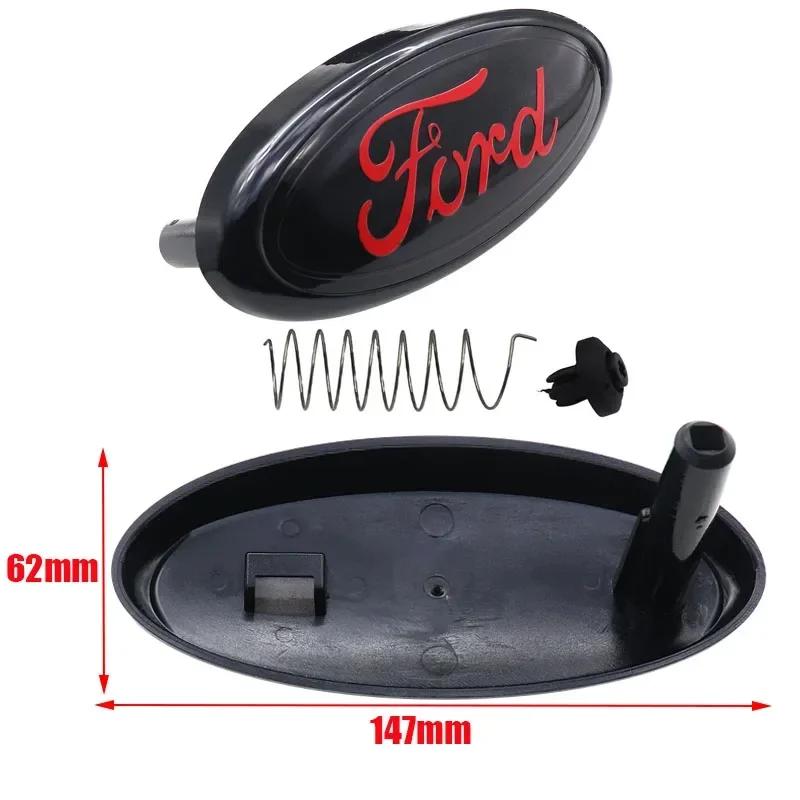 

Car Sticker 2026 Ford New 2025 Hot 1pcs 3D Ford 147mm 1pins ABS Car Front logo Front grill Rear Bumper tail door trunk sticker E 1pins 147x 62mm