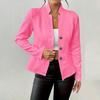Women's Fashion Solid Color Long Sleeve Button Short Cardigan Coat