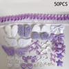 Colorful Material Pack Set DIY Plush Ear Handmade Material Pack Pink Bow Lace Pain Bag Card Cover Decoration 111pcs Material Kit