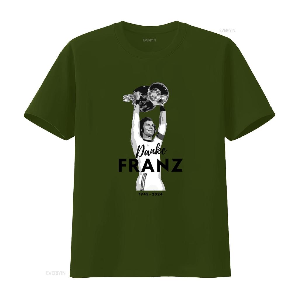 Franz Beckenbauer Tribute T Shirt Thank You 1945 2024 Commemorative Design Vintage Washed Versatile Designer Clothes Stylish