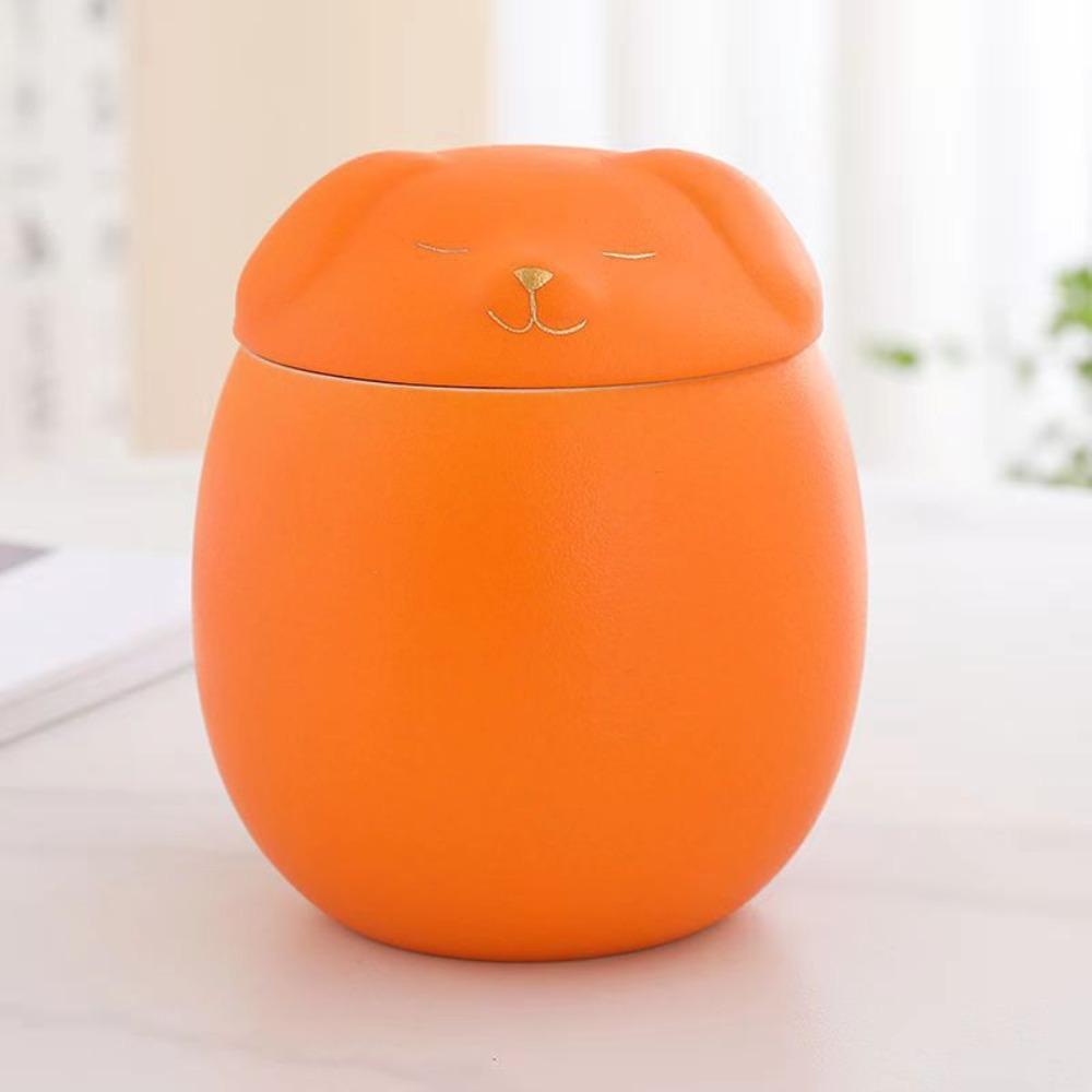 Cute Funeral Urn for Pets Ceramic Dog Cat Cremation Urns Keepsake Memory Box  Desktop Decoration