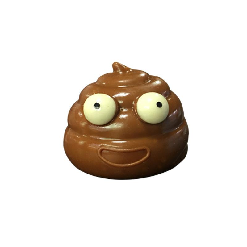 1PCS Poop Sticky Ball Squeeze Pinch Ventilation Balls Stress Reducing Toy Adult Children Teenagers Gifts TPR Funny Tricky Poops