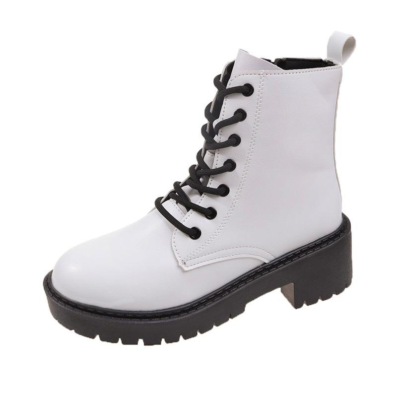 Fashion European and American Minimalist Short Boots 2024 Autumn New British Style Solid Color Breathable Casual Women's Boots Sneakers