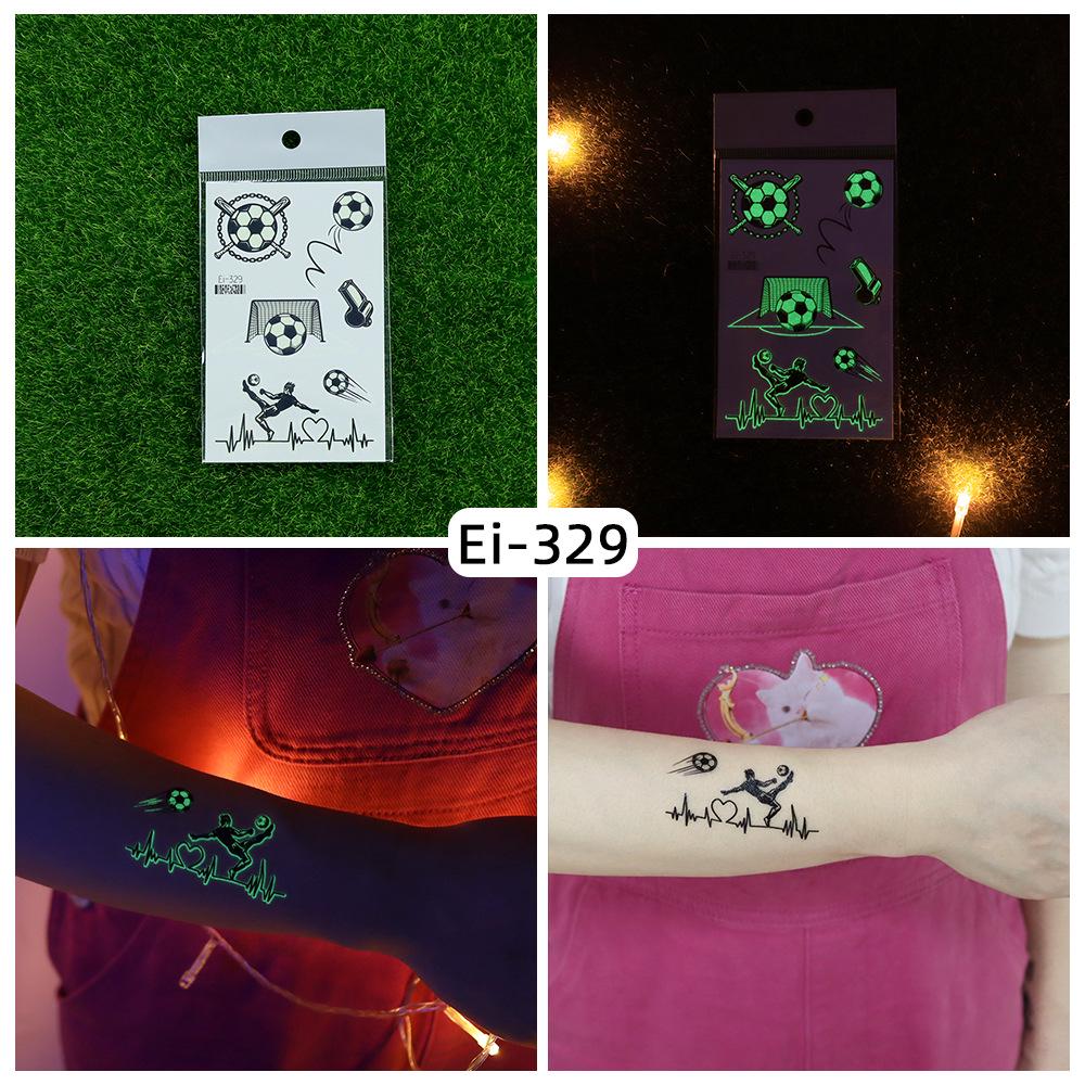

2026 World Cup Waterproof Luminous Sports Tattoo Stickers: Football, Basketball, Rugby 120×75mm