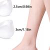Unsichtbare Höhenzunahme 2-3CM Silikon Socken Gel Fersenkissen Orthopädische Fußgewölbestütze Fersenkissen Einlegesohlen Fußmassage Pad