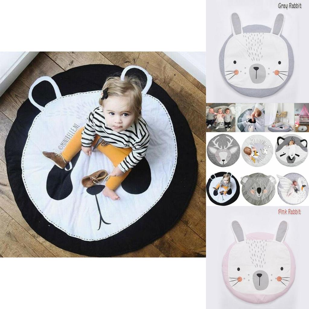 Fox Print Animals Cuddle Play Mat With Soft Fabric For Infant Development And Parentchild Interaction