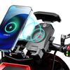 Motorcycle Phone Holder QC3.0 Wireless Charger Handlebar Mount