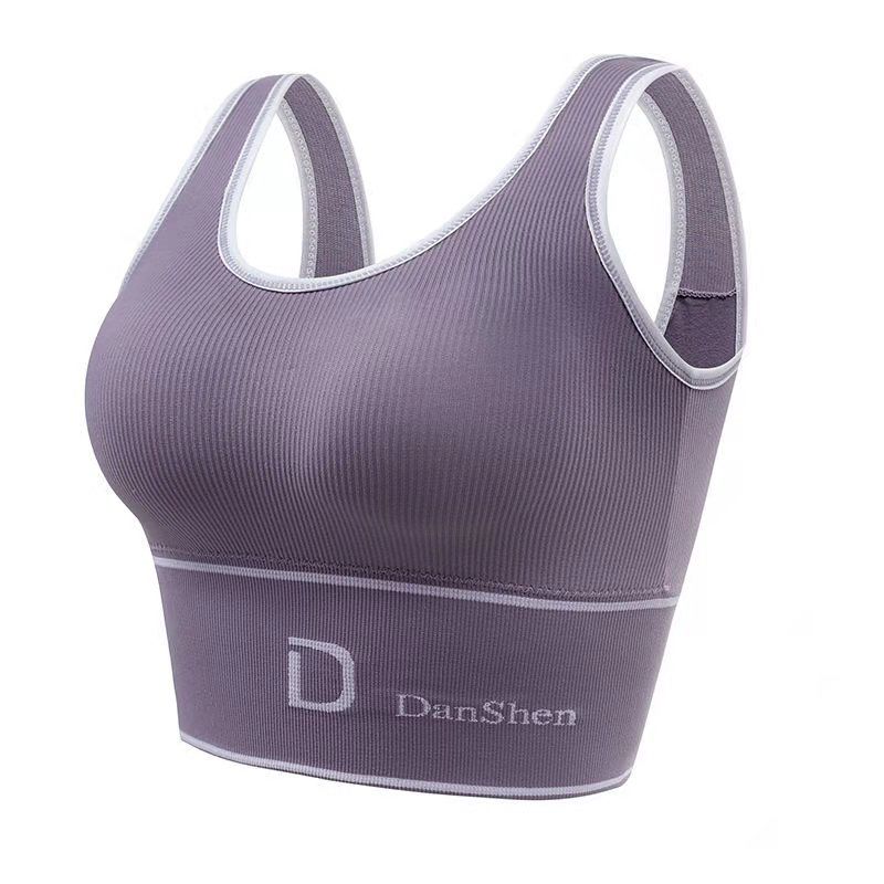 Women Sports Bras Letters Long Underwear Workout Streetwear Tank Tops Girls Y2K Tops Bras Simple Fashion Female Underwear Vest