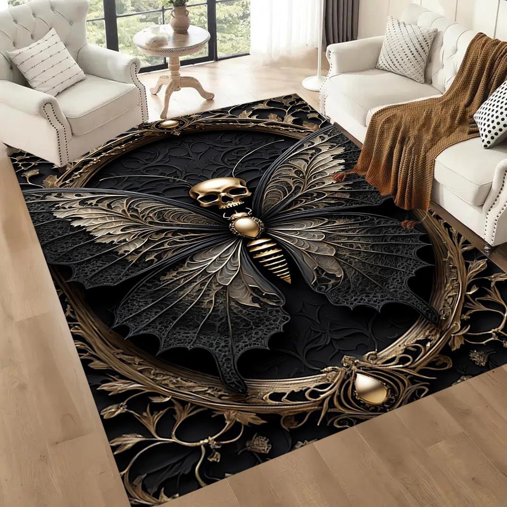Steampunk Butterfly Fantasy Floor Mats for Living Room, Bedroom and Room Decoration Are Suitable for Gifts.