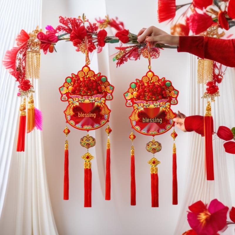 2024 Chinese New Year Knot Decoration for Living Room and Bedroom - Spring Festival Atmosphere & Housewarming Joy