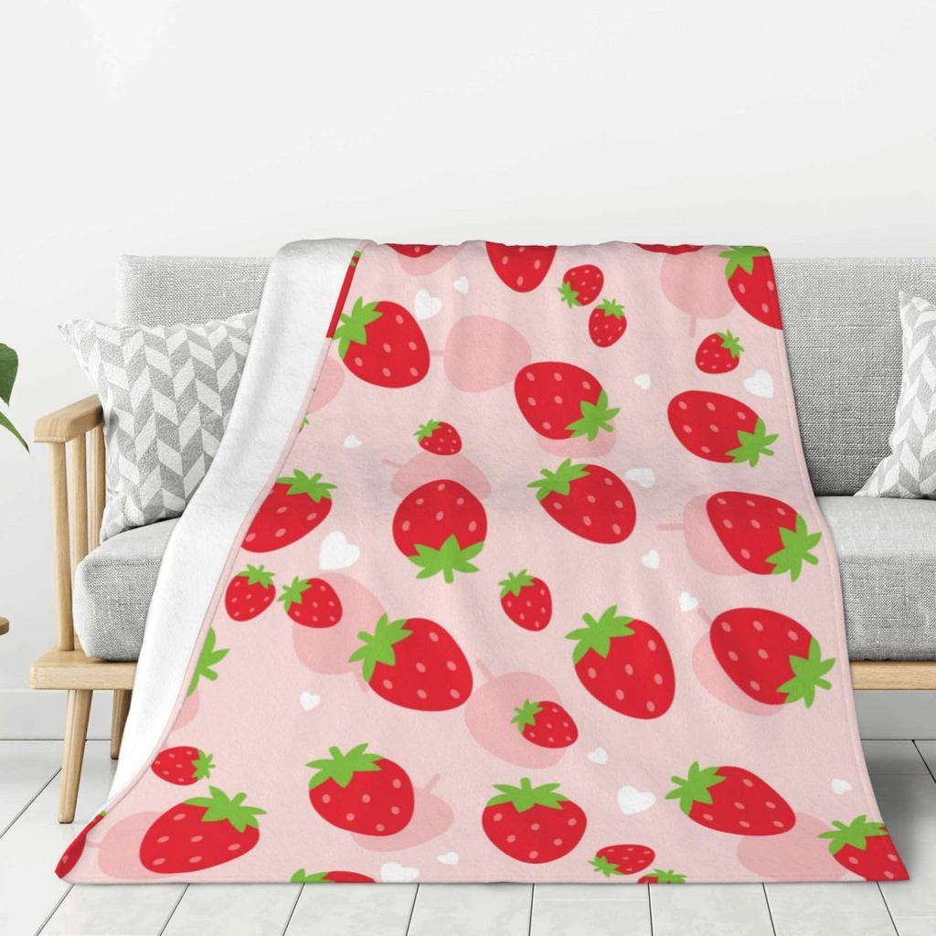 Cartoon frog mushroom Printed Blanket for Sofa Bed Travel Camping Living Room Office Conditioning Blanket for All Seasons Gifts