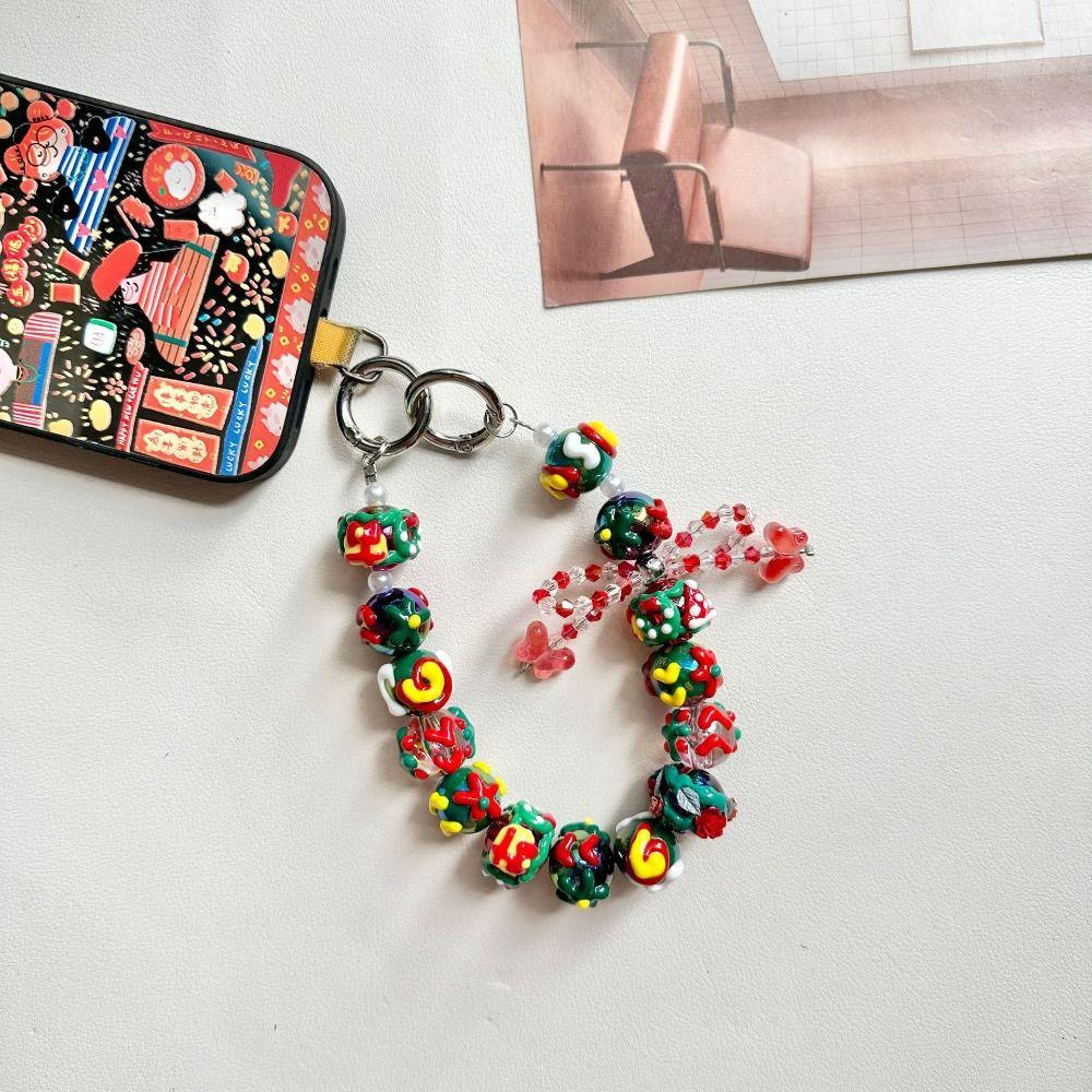 Weihnachten Handyband Bunt Handy Lanyard Kreativer Taschenanhänger Schlüsselanhänger
