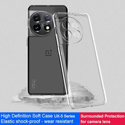 IMAK UX-5 Series Pouzdro na telefon pro OnePlus 11 5G, Nárazuvzdorný průhledný TPU kryt na mobil