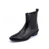 Grape mother winter new Internet celebrity elastic thin boots women wear high-end short boots children thick heel women's boots