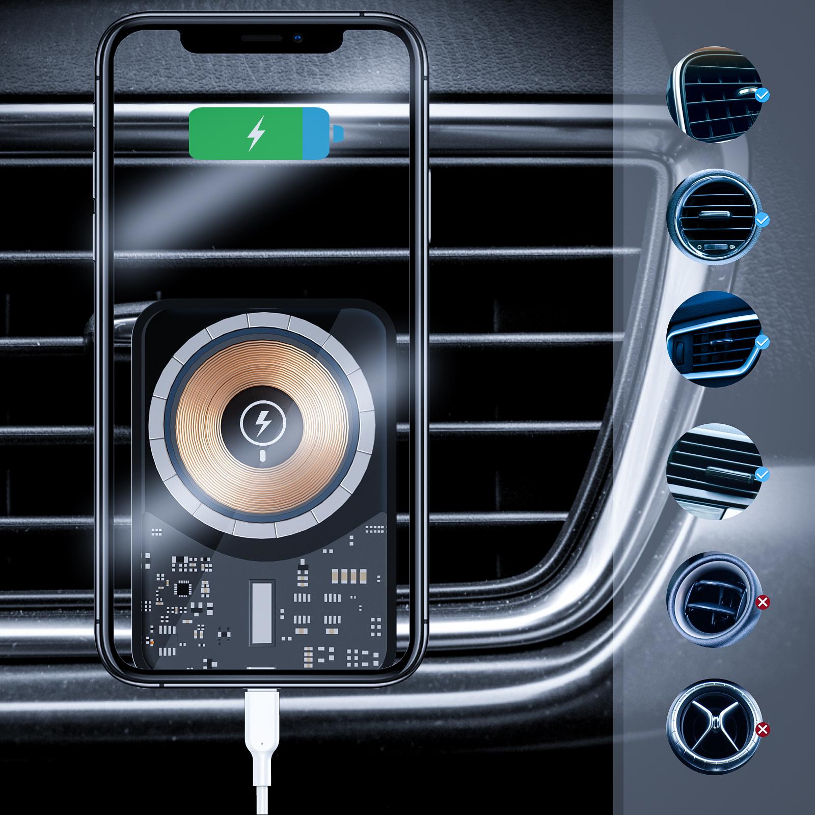 Магнитный автомобильный держатель 15 Вт — фото 6