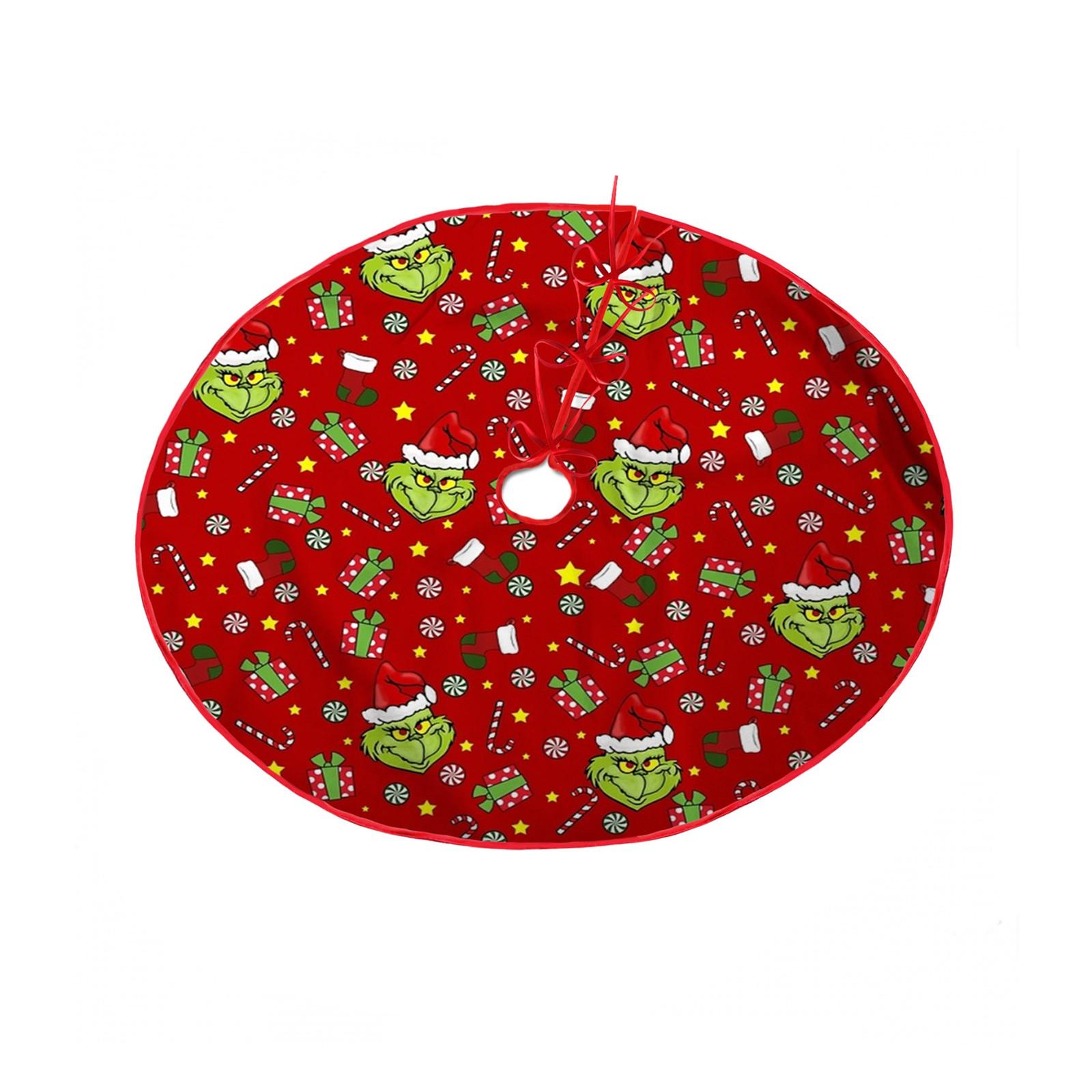 

Christmas Tree Skirt 30/3.4 Inches, Green Tree Skirt, Tree Decoration For Christmas Home Decor S красный