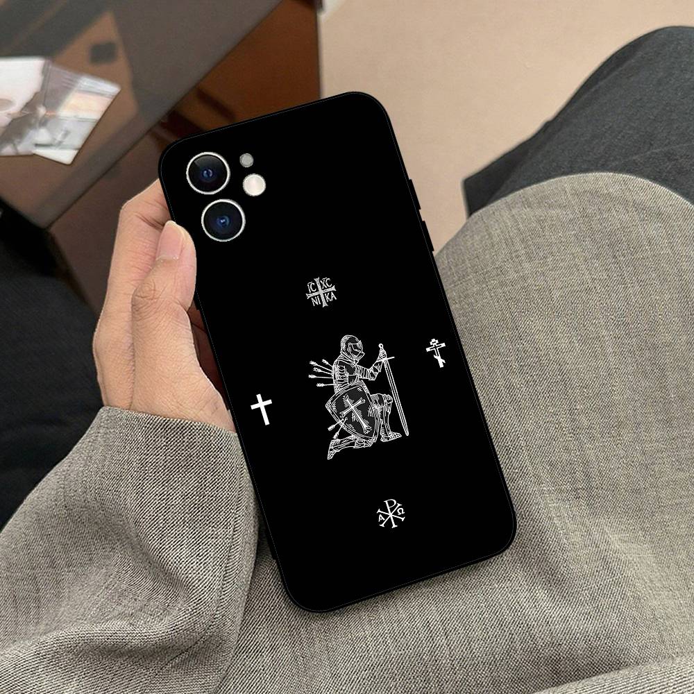 

Orthodox Cross Icon Church Phone Case Black Phone Case For IPhone 17/16/15/13/14 Pro Max/ 11Plus/X/Xr/Xs Max 13mini iphone14pro