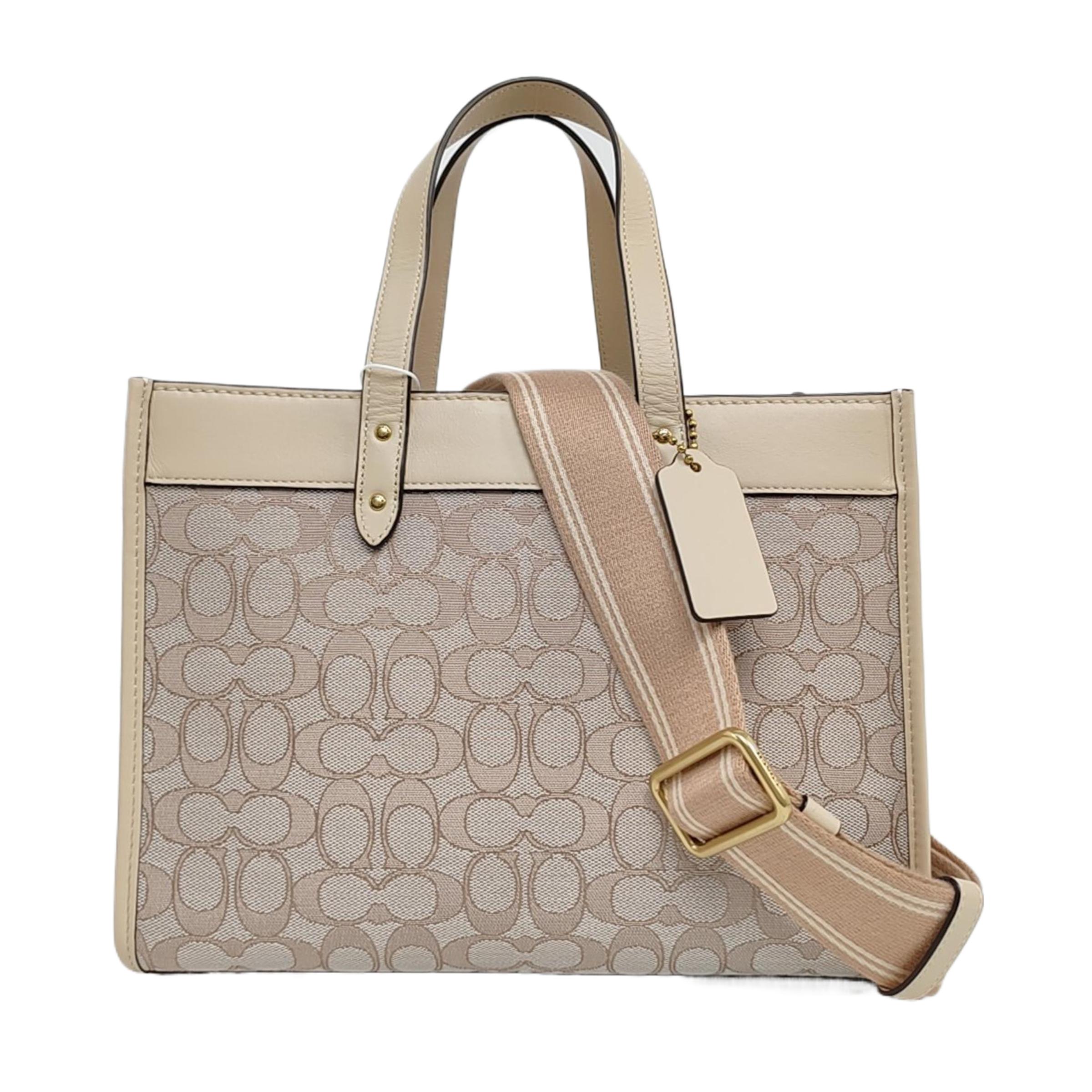 [Pre-Owned] Field 30 Classic Monogram Jacquard Suede Tote Bag - Excellent #MCJGF0 ONE SIZE