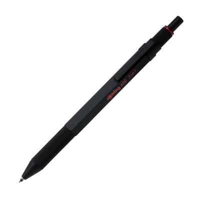 rOtring Rotring 600 3in1 Multi Pen Black 2 Colors Mechanical Pencil Comes In Cosmetic Box Twist Type Multifunctional Pen Drafting Compatible Regular