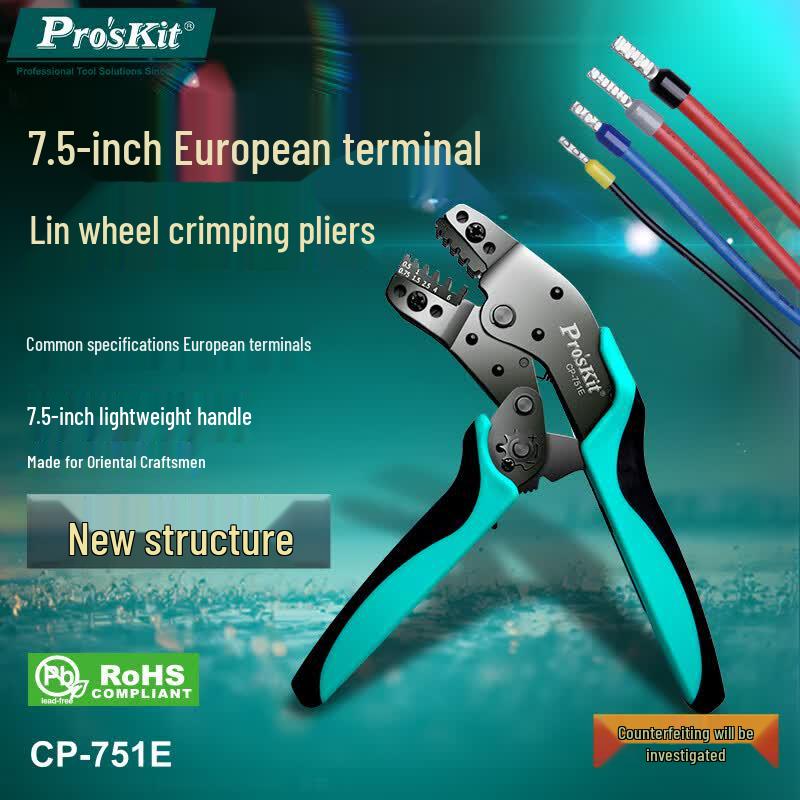 Pro sKit Ratchet Terminal Crimping Pliers Standard