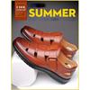 Men Leather Shoes Business Casual Forma Wear High Heels Soft Sole Non-Slip Summer Sandals Black Leather Shoes