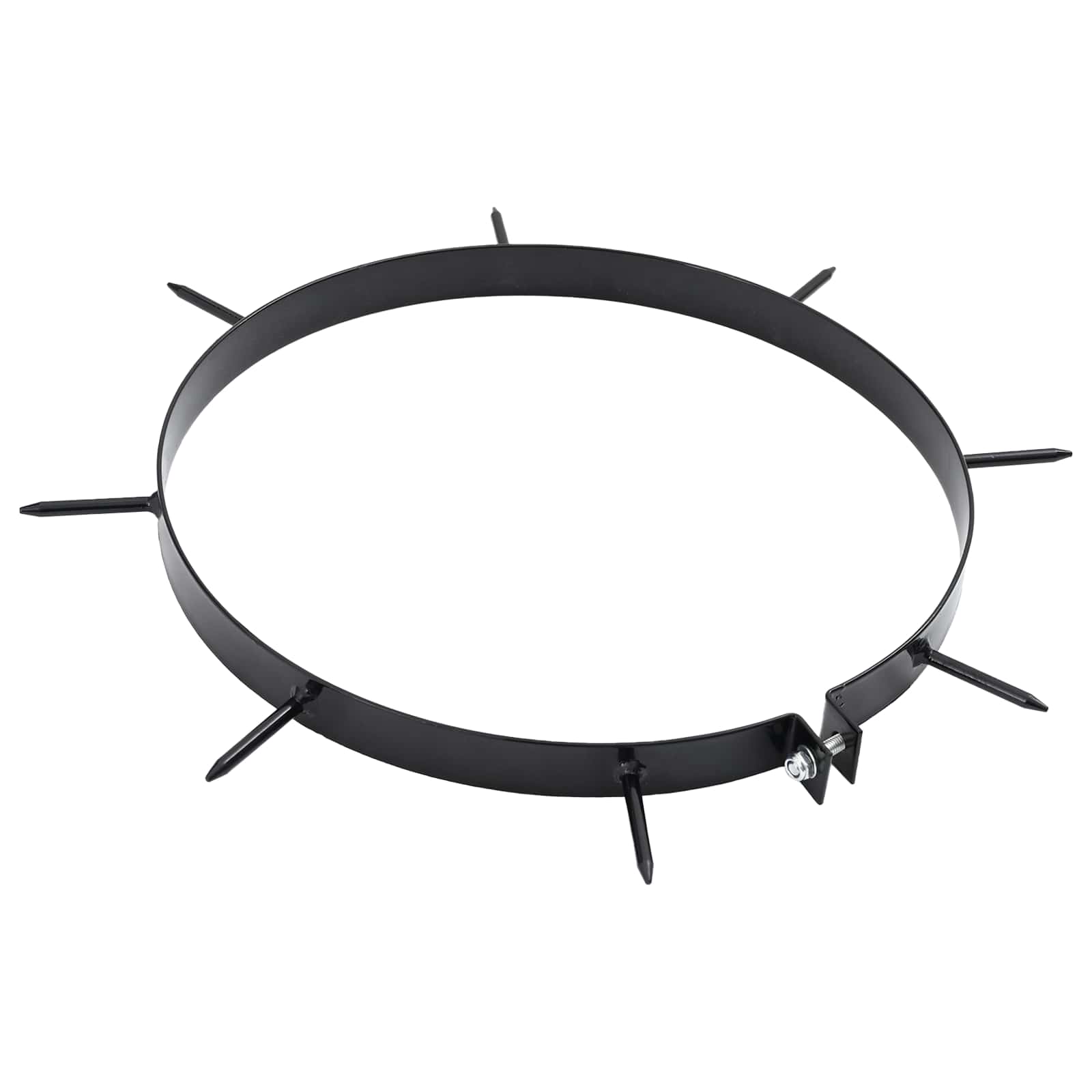 Rasenlüfter-Klemme mit Spikes 5 Stück Schwarz Ø 320 mm Eisen