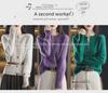 2024 Women's Retro Loose Knit Sweater Cardigan for Early Spring & Autumn
