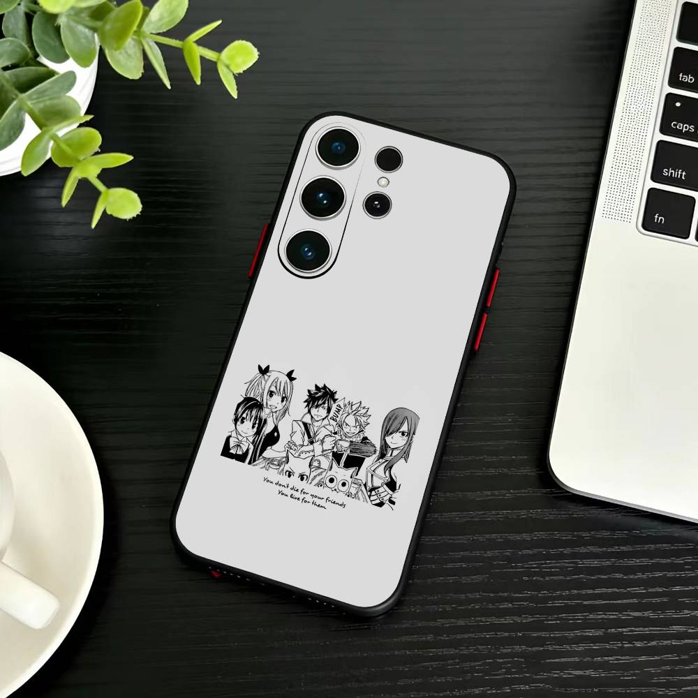 ANIME F-FAIRY TAIL Phone Case For Samsung S26,S25,S24,S23,S22,S21,S20,Ultra,Plus,FE Black Soft Cover