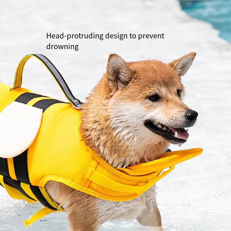 Summer waterproof buoyancy life jacket with drag head design to prevent drowning It can be pulled and has cute bee-shaped design