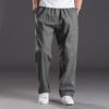 Men's Summer Workwear Casual Washed Cotton Pants, Multi-Pocket, Plus Size M-6XL