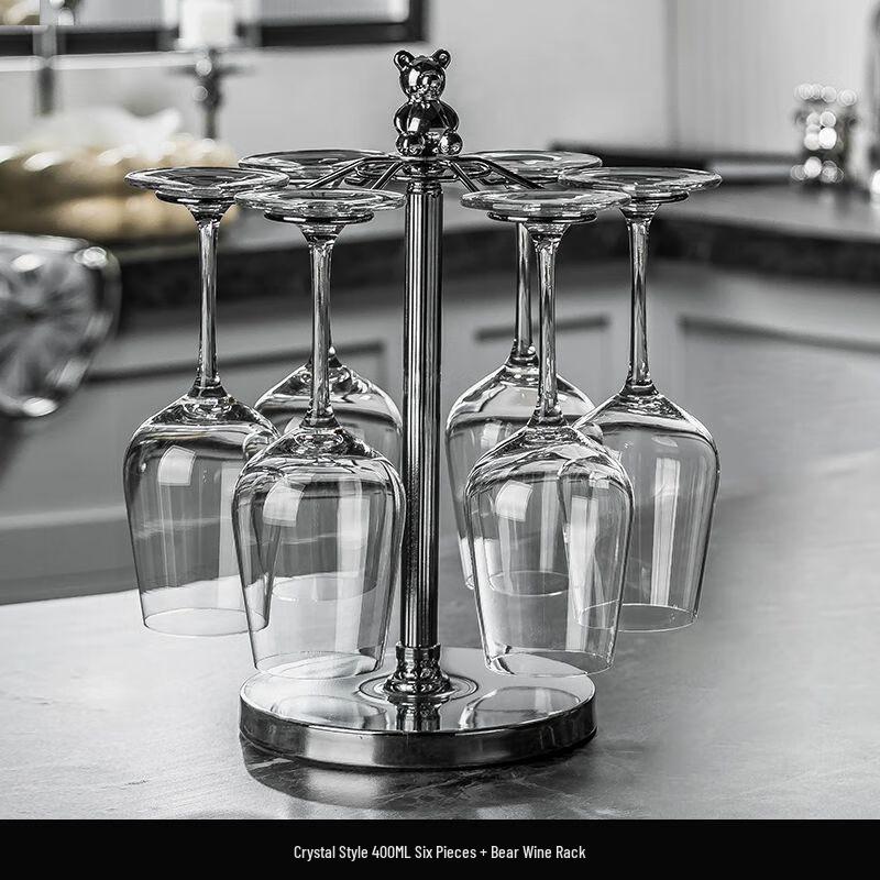Набор: Хрустальный декантер для вина и держатель для бокалов