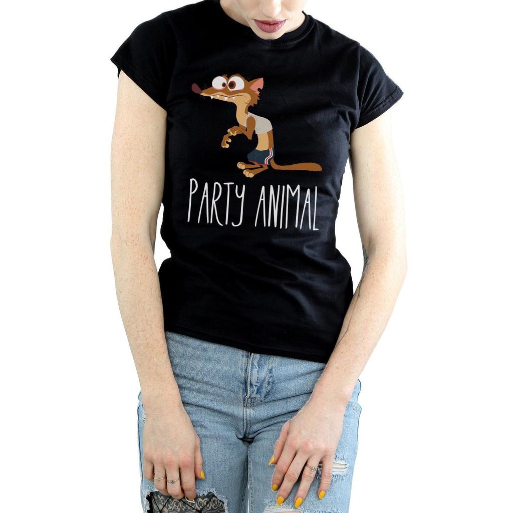 Disney Womens/Ladies Zootropolis Party Animal Cotton T-Shirt