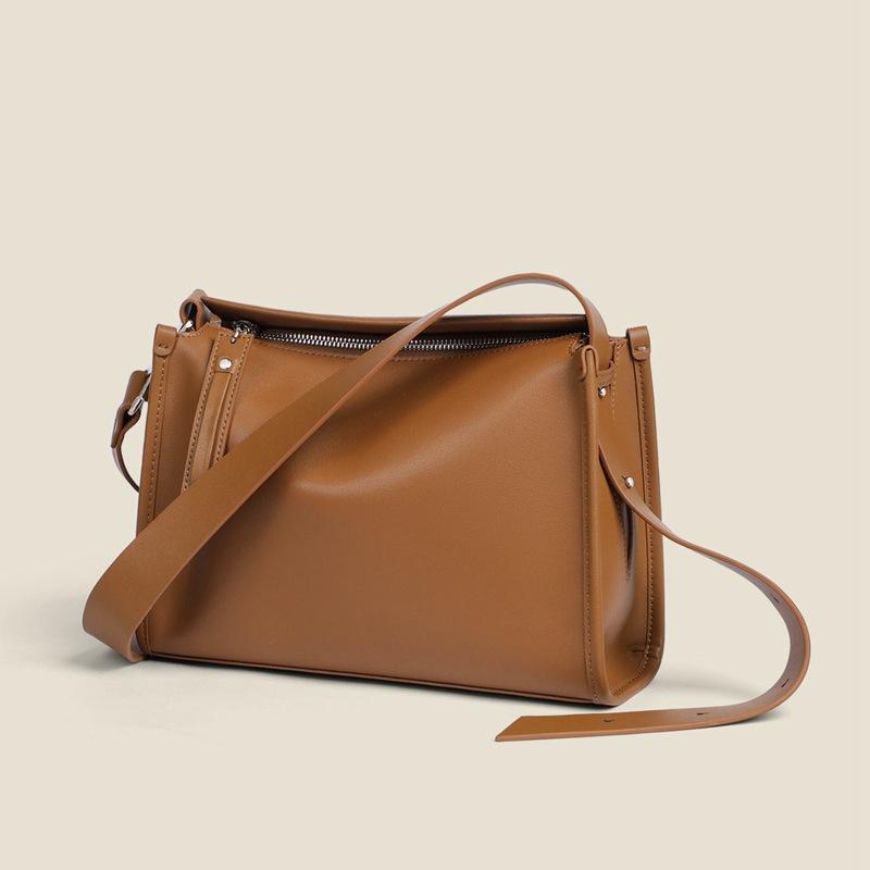 2025 New Women's Crossbody Bag Genuine Leather Large Capacity Pillow Bag Underarm Fashion Single Shoulder Bag