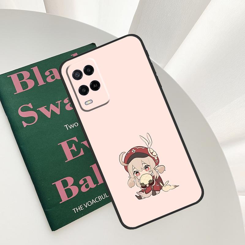 Genshin Impact Klee Case For Oppo A52 A72 A76 A96 A54 A74 A94 A54S A57S A58 A78 A98 A57 A77 A15 A16 A17 Cover