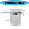 Efficient Brewing Tea Infuser Stainless Steel Tea Strainer With Easy Clean Design and Removeable Lid for Coffee Making