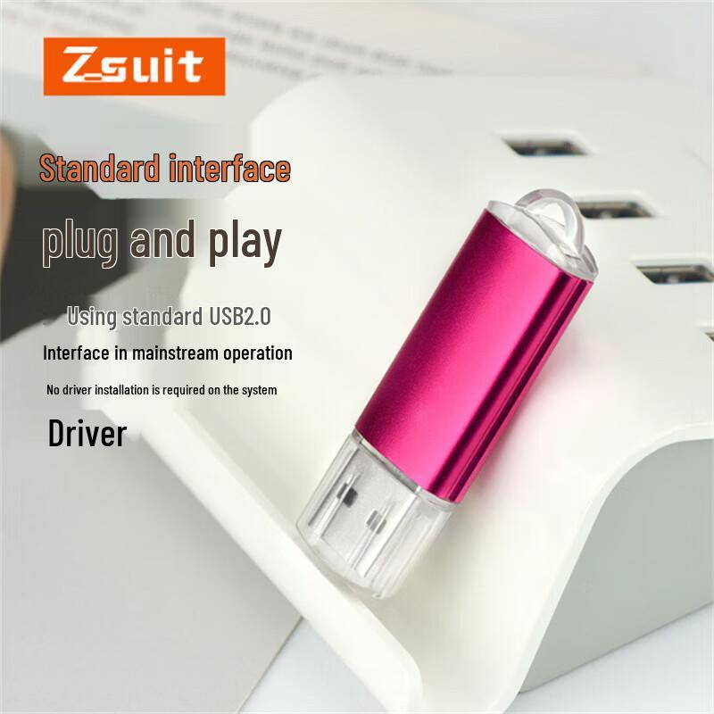 ZSUIT 4GB Colorful Metal USB 2.0 Flash Drive (5-Pack)