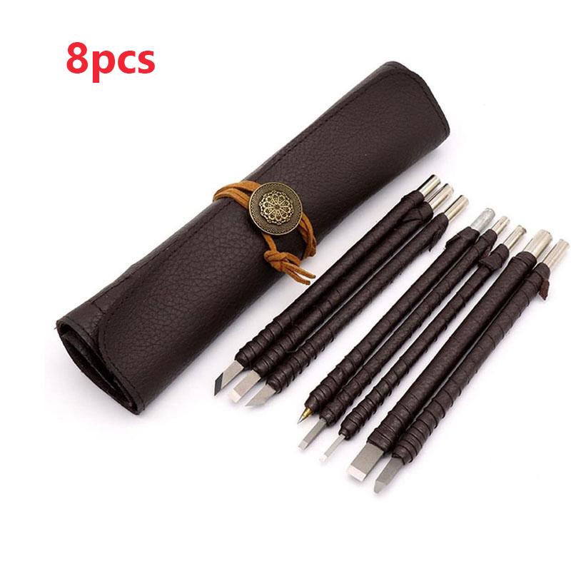 

8/10 шт. Набор ножей для резьбы по печатям из вольфрамовой стали, профессиональный инструмент для резьбы по печатям, вольфрамовая сталь, ручные инструменты для столярных работ по дереву 8PCS with bag