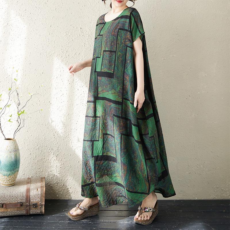 DIMANAF New 2026 Women Plus Size Summer Beach Fashion Lady Long Dress Loose Oversize Maxi Floral Print Sundress Clothing