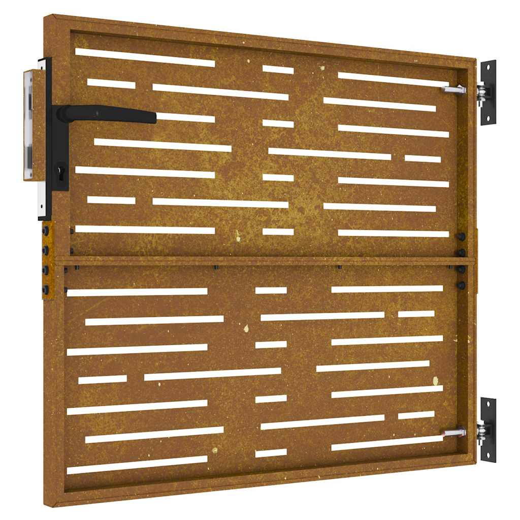 Garden Gate 85 x 100 cm Corten Steel Square Design