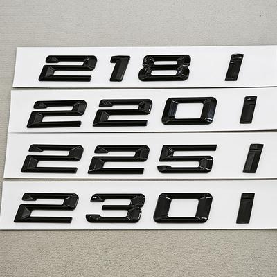 3D ABS Car Letters Rear Trunk Badge Logo 218i 220i 230i Sticker Emblem Decals For BMW F22 F23 218i 220i 225i 230i Tail Marking Ia2