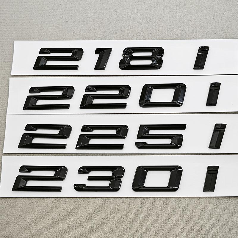 3D ABS Car Letters Rear Trunk Badge Logo 218i 220i 230i Sticker Emblem Decals For BMW F22 F23 218i 220i 225i 230i Tail Marking
