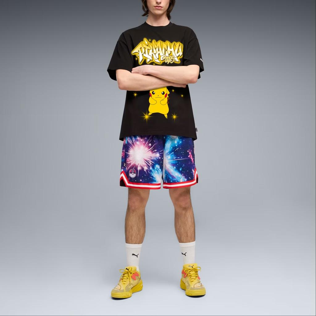 Puma X Pokemon Pikachu Oversized T-Shirt 'PUMA Black' Men's 635658-01