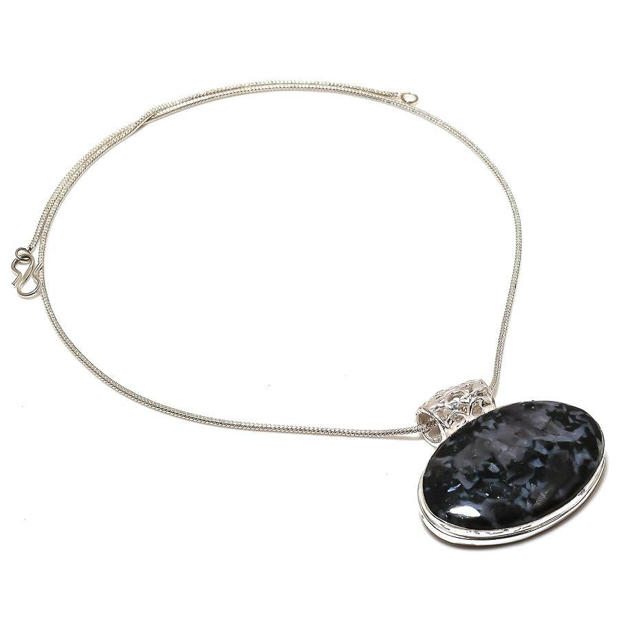 

Mystic Merlinite Gemstone Handmade Ethic Jewelry Pendant 1.69 SR-6007