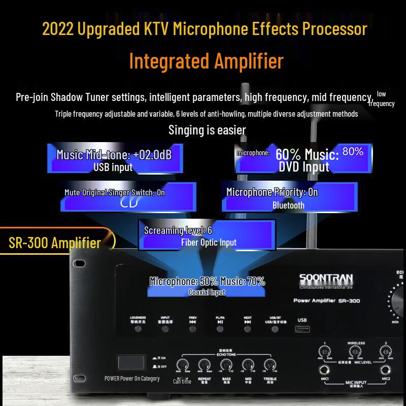 Songchuan SP101 Home KTV Professional Audio System CN Plug (adapter Included)