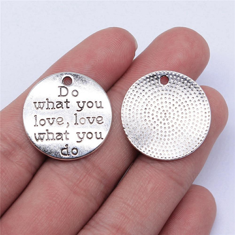 

Круглые бирки Медаль Подвески Подвеска Детские украшения Массовая распродажа Сувенир A44-5pcs-24x24mm